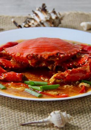 A picture of Chilli Crab (Singapore-style).