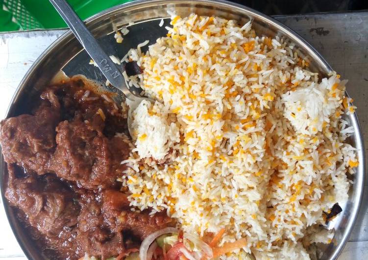 Recipe of Quick Biriyani with beef stew