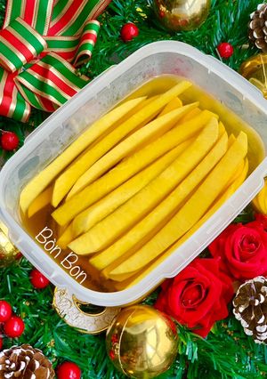 Hình của món Củ Cải Vàng Hàn Quốc (Danmuji).