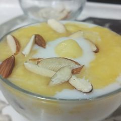 A picture of Mango Sabudana Kheer.