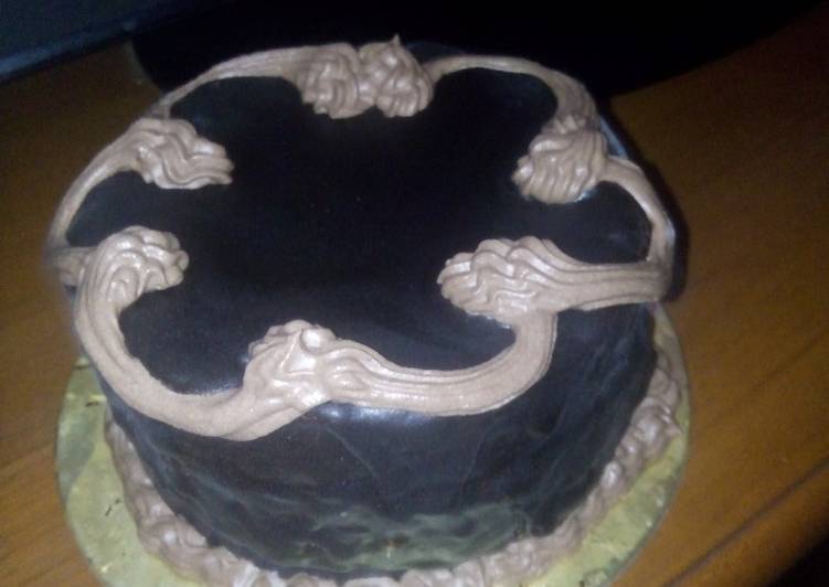 Resep Devils&#39;s food cake / base chocolate mud fudge cake Anti Gagal