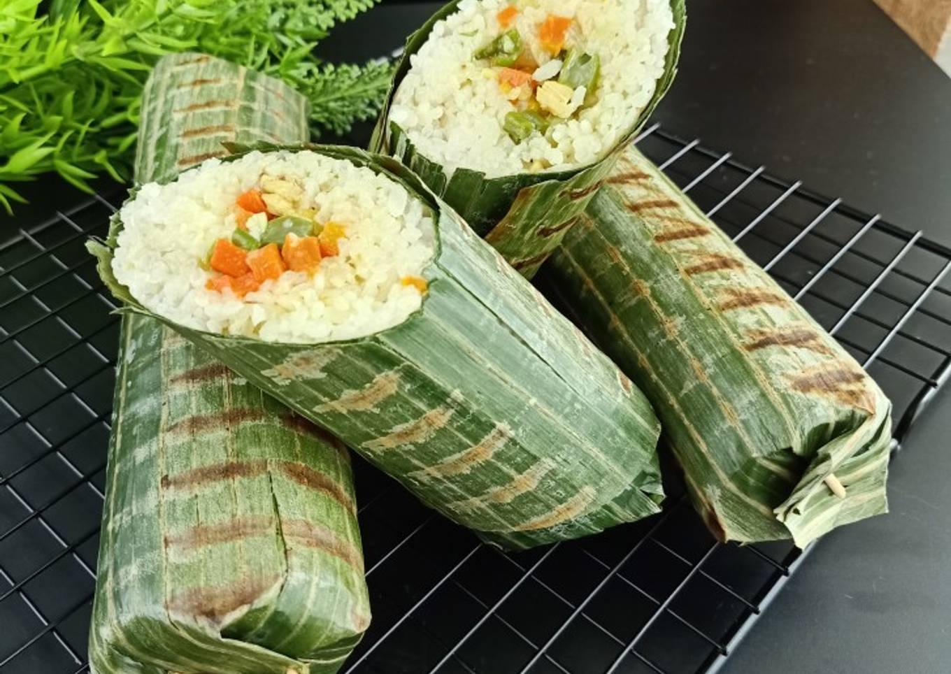 Nasi Bakar isi Ragout Ayam