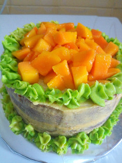 A picture of Easy Mango Cake# HealthyBakingContest.