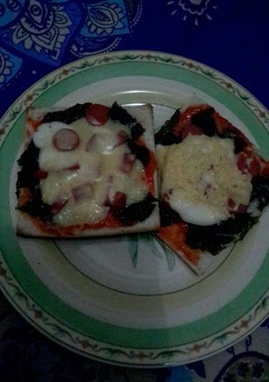 Foto resep Pizza Roti tawar nori teflon