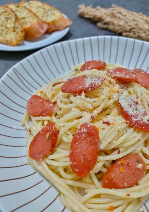 Foto resep Spaghetti Aglio e Olio dengan Sosis 🍝