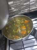 Sopa de verduras y pollo de mi abuelita