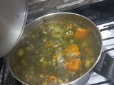 Sopa de verduras y pollo de mi abuelita