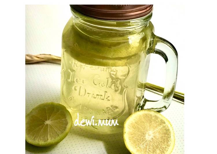 Cara buat Infused water lemon sereh madu  yang Enak Banget