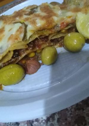 صورة لوصفة لازانيا بحشوة البيتزا