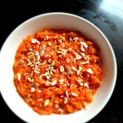 Gajar halva A picture of Gajar halva.