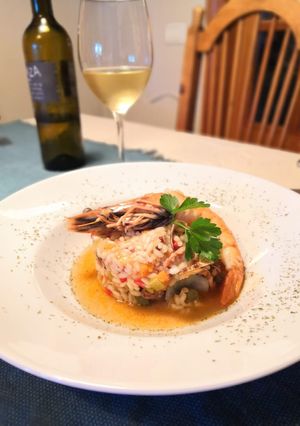 Una foto de Arroz caldoso