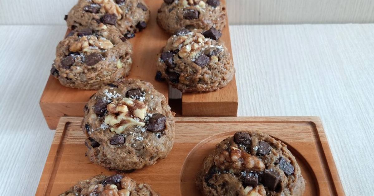 Resep Banana Walnut Soft Cookies Mudah dan Praktis Dihidangkan