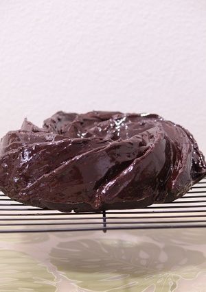 A picture of Moist and Light Chocolate Bundt Cake.