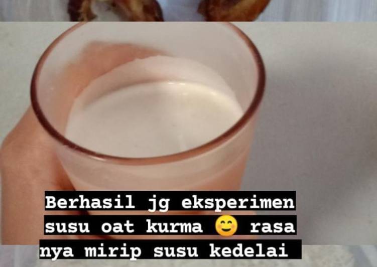 Resep Terbaru Susu oat kurma Enak Bergizi