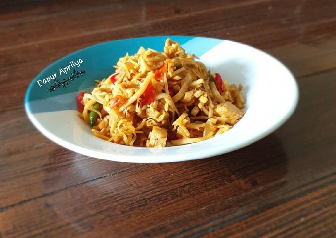 Orek rebung dan tahu