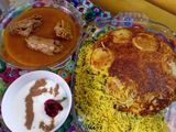 باقلا پلو با گردن بوقلمون