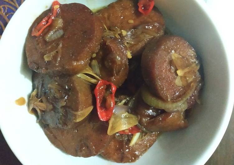 Cara Gampang Membuat 13.Rolade ayam masak saos tiram yang Lezat Sekali