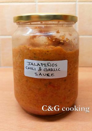 Φωτογραφία της συνταγής Σάλτσα τσίλι Jalapeño - σκόρδου C&G