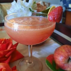 A picture of Apple strawberry punch.