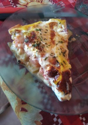Una foto de Estilo lasagna de berenjenas