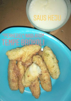 Foto resep MPASI "Perkedel" Nasi Ayam Tempe Brokoli + Saus Keju