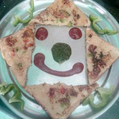 A picture of Bread pizza.