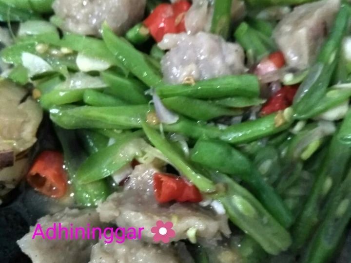 Cara Mudah Menyiapkan Resep Tumis buncis vs pentol bakso yang Uenak Anti Ribet, Menggugah Selera