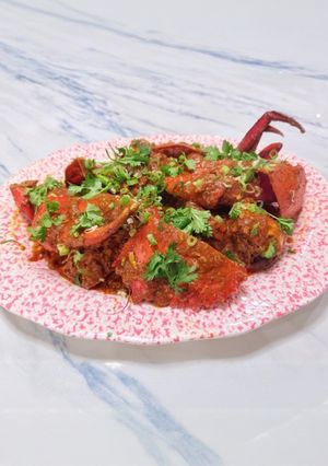 A picture of Singapore chilli crab.