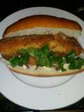 Brad's shrimp and cod po' boy
