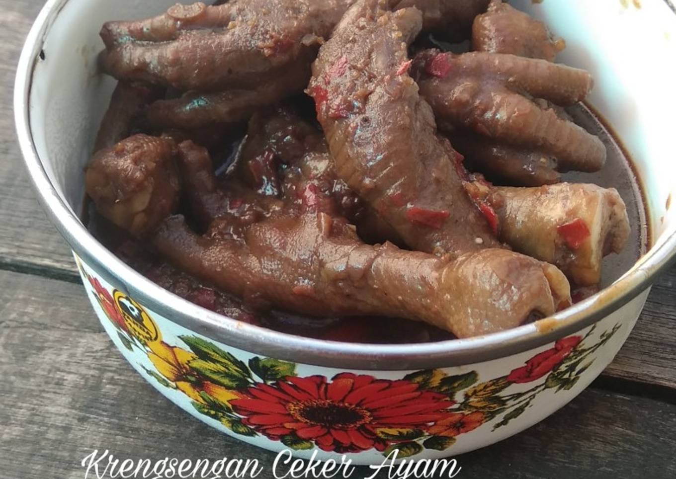 Krengsengan Ceker Ayam