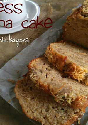 Foto resep Bolu pisang tanpa telur,takaran gelas👌 (#pr_egglesscake)