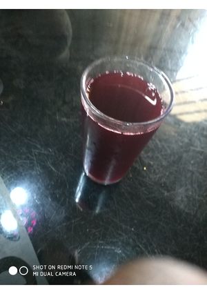 A picture of Zobo drink lI.
