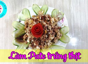 Hình của món Làm thịt xay giả Pate trứng.