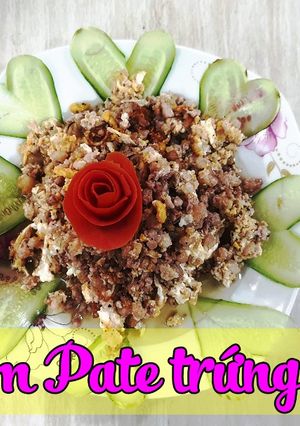 Hình của món Làm thịt xay giả Pate trứng.