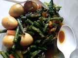 Tumis sayur telur puyuh