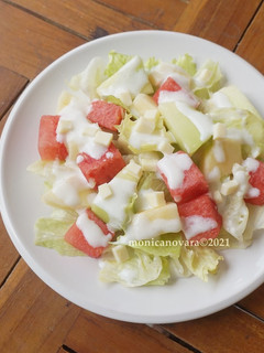 Foto resep Fruit Salad with Yoghurt Dressing