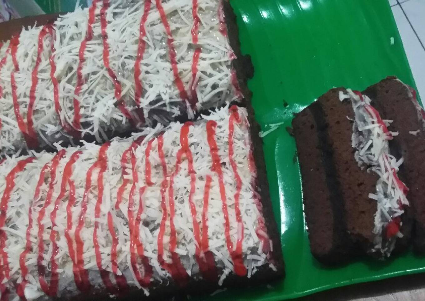 Brownies kukus enak berlayer