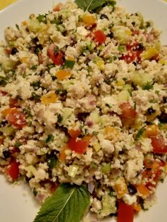Taboulé – Couscous-Salat mit Hühnchen Rezepthauptbild