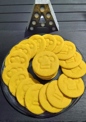 Une photo de Biscuits jaune à le fleur d'oranger