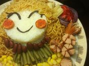 Gambar bento rice noodles