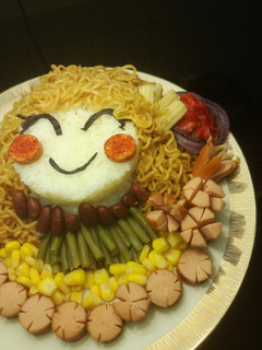 Foto resep Bento rice & noodles