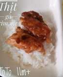 Thịt gà rim me cho bé