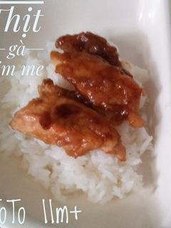 Hình của món Thịt gà rim me cho bé.