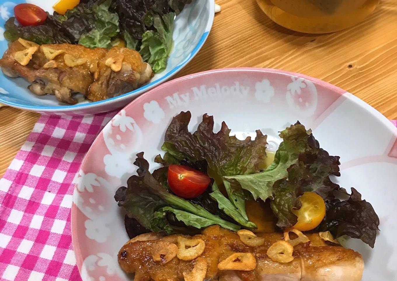 Garlic butter souyu Chicken steak