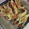 Almond garlic butter lobster