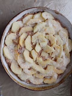 Una foto de Torta de Manzana con Harina Integral y Salvado de Avena