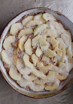 Una foto de Torta de Manzana con Harina Integral y Salvado de Avena