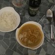 Polllastre al curry, amb arròs thai