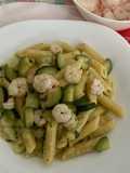 Creamy Zucchini and Shrimp Penne