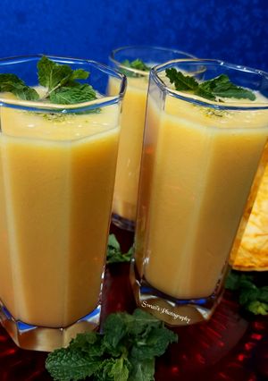 A picture of Bael or WoodApple Smoothie.
